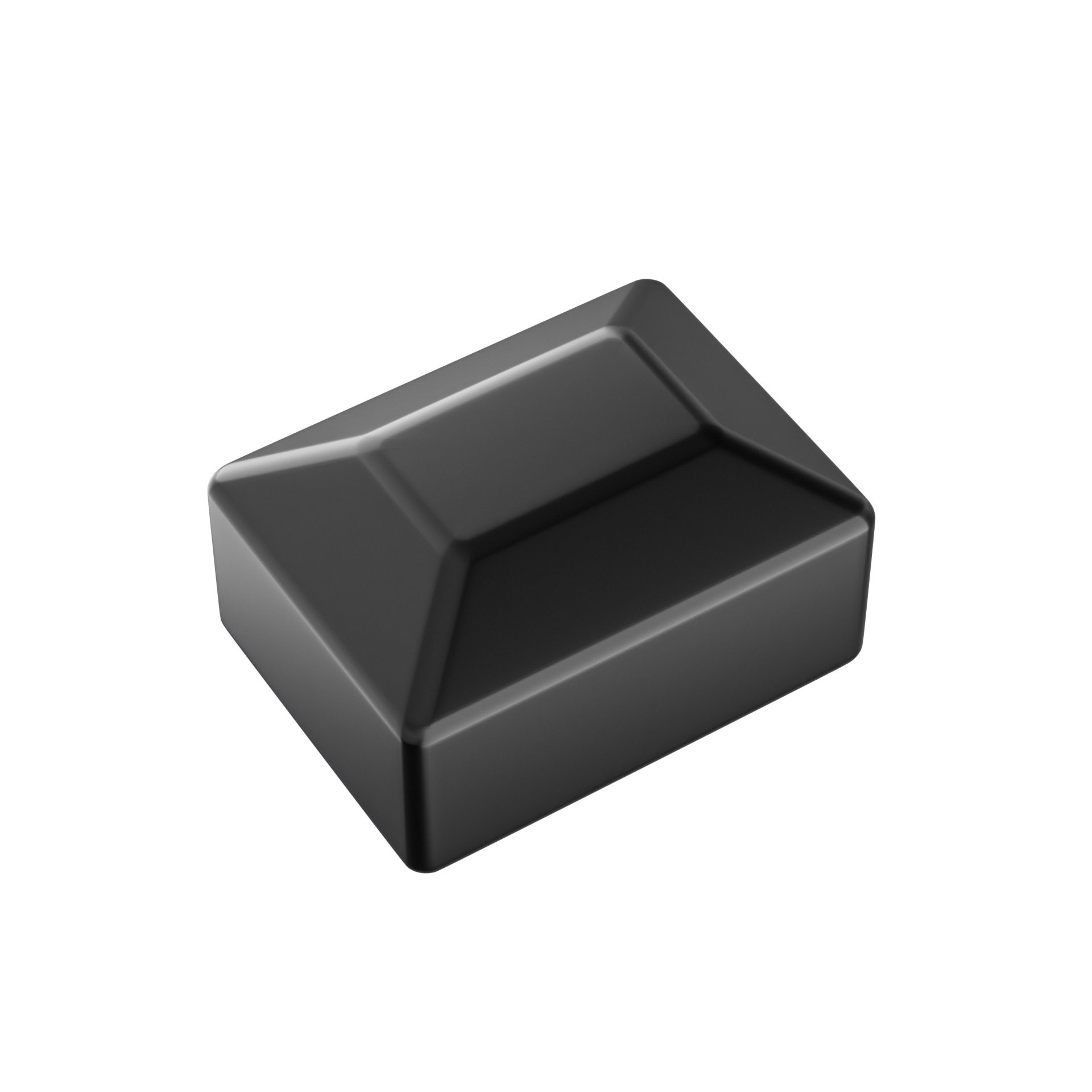 Végzáró kupak 60X40mm zártszelvény oszlopra, zöld, fekete