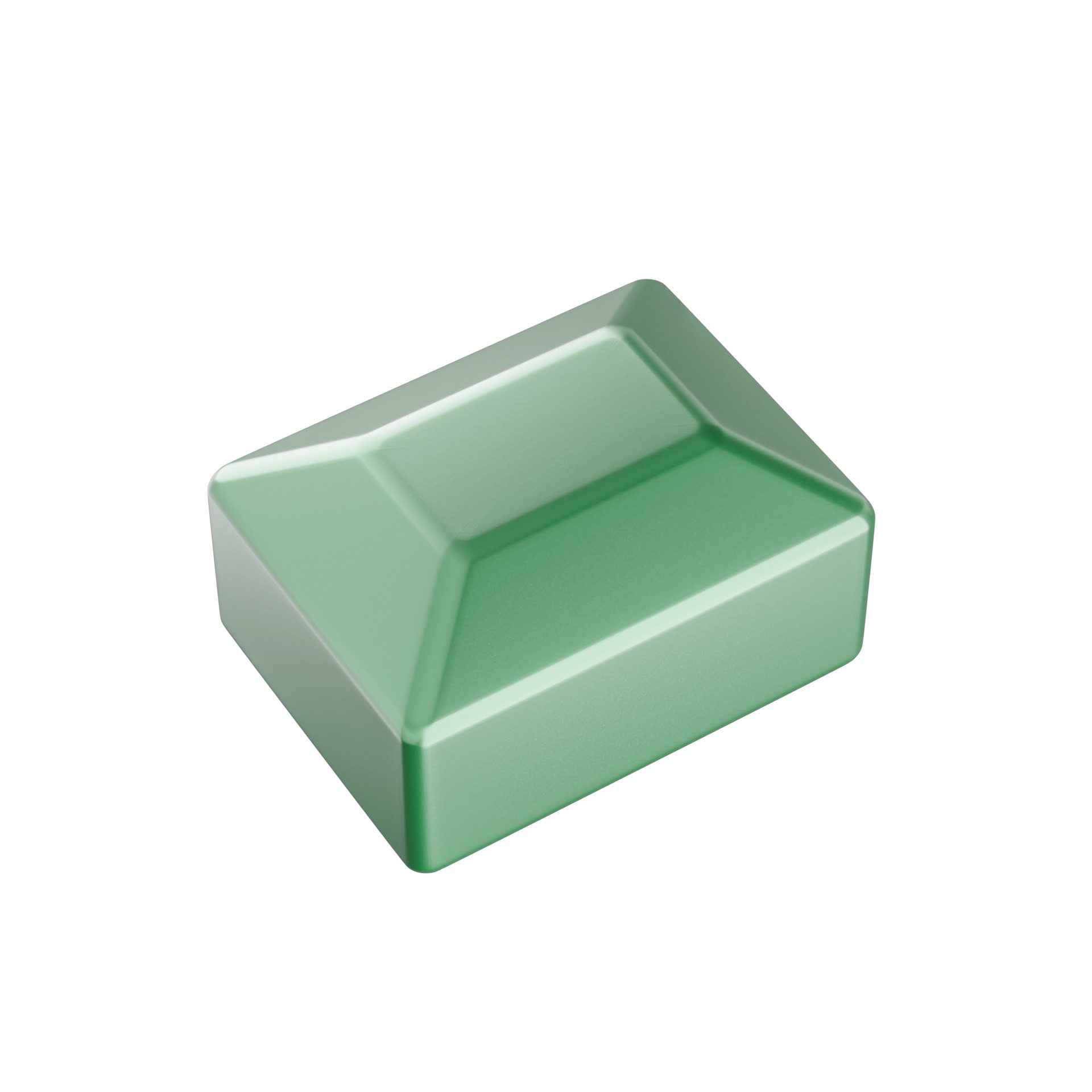 Végzáró kupak 60X40mm zártszelvény oszlopra, zöld, fekete - Image 2